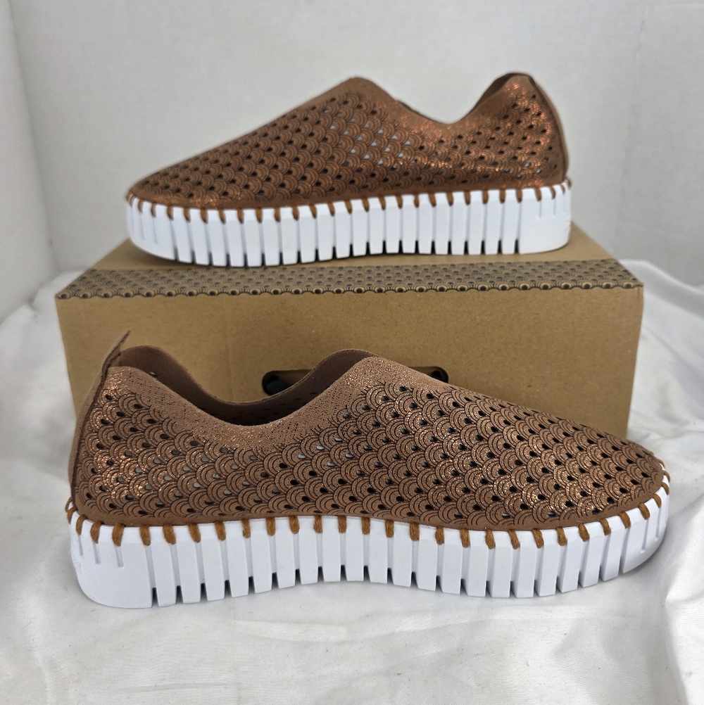 Ilse Jacobsen HORNBAEK  Nougat Tulip Slip-On Sneaker 40 9 To 9.5 NEW!